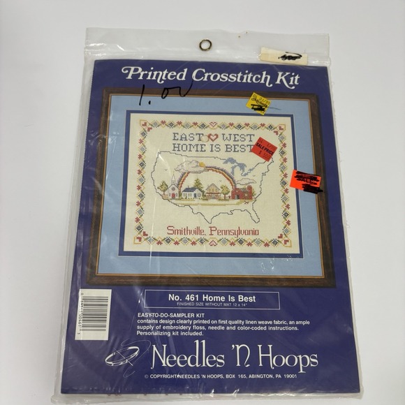Needles N Hoops Other - Needles 'N Hoops Cross Stitch No. 461 Home Is Best New